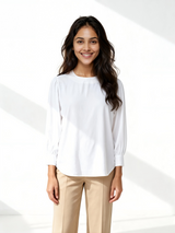 Powerpink Wx Formal Solid Women White Top