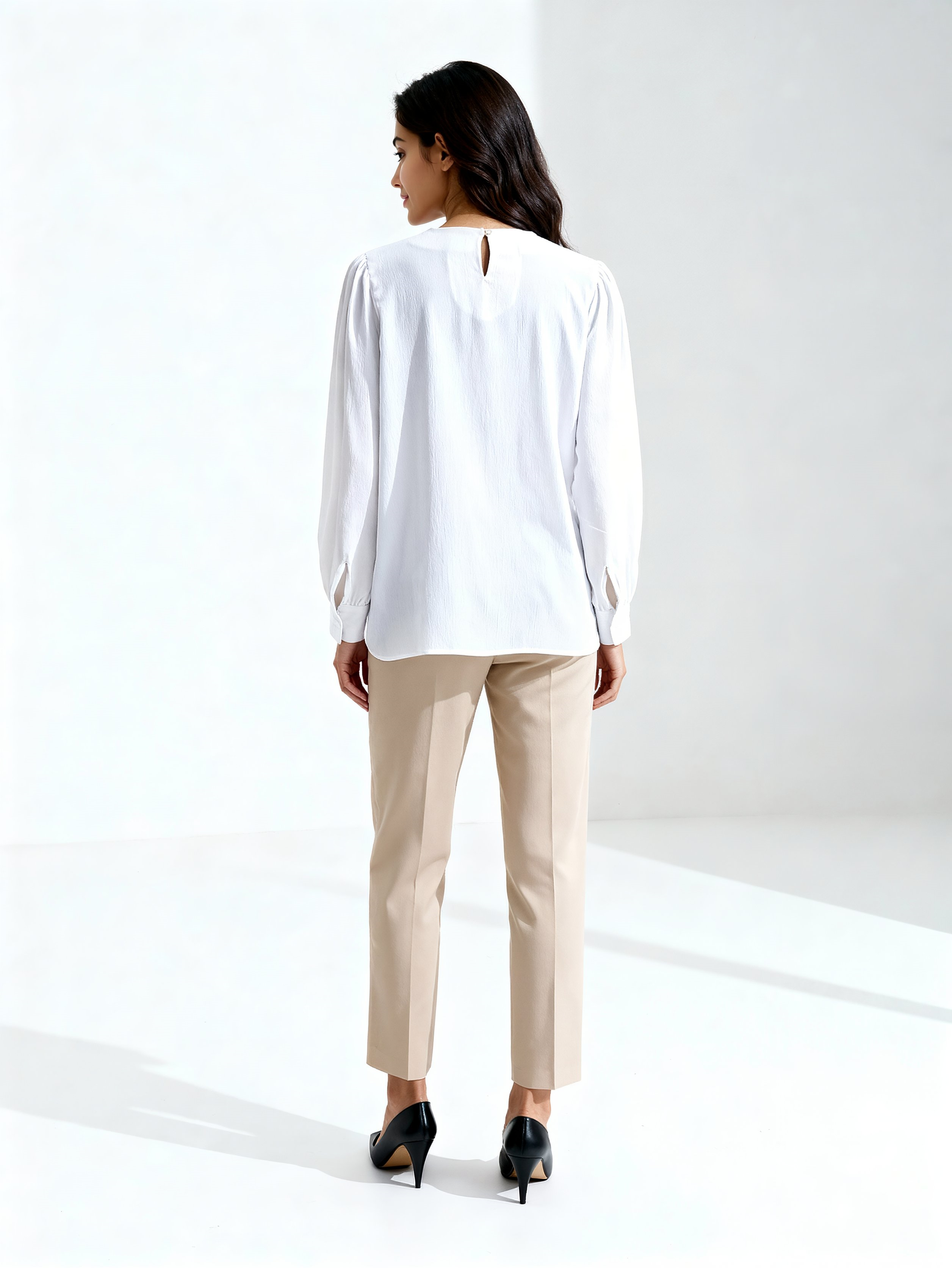 Powerpink Wx Formal Solid Women White Top