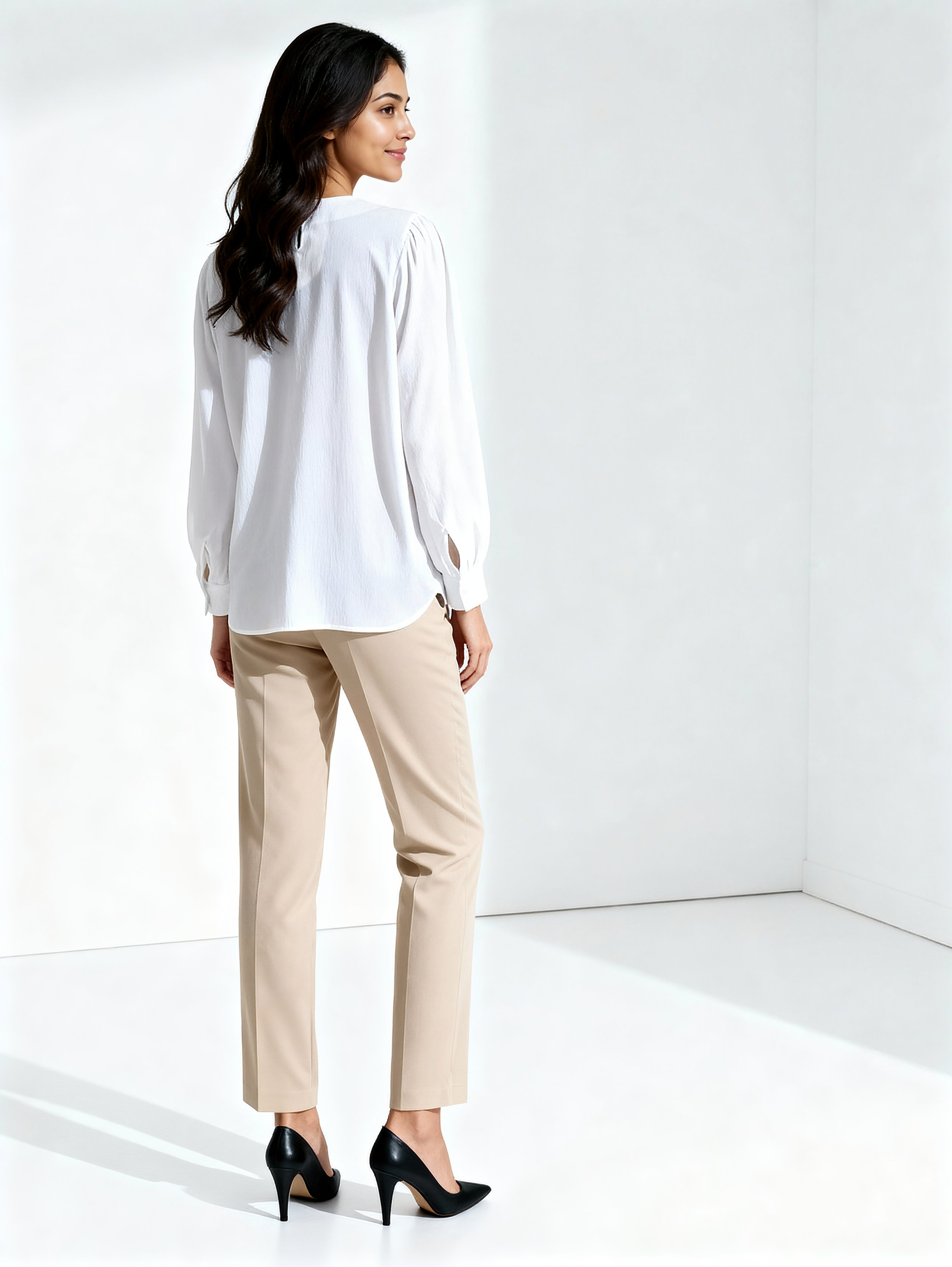Powerpink Wx Formal Solid Women White Top