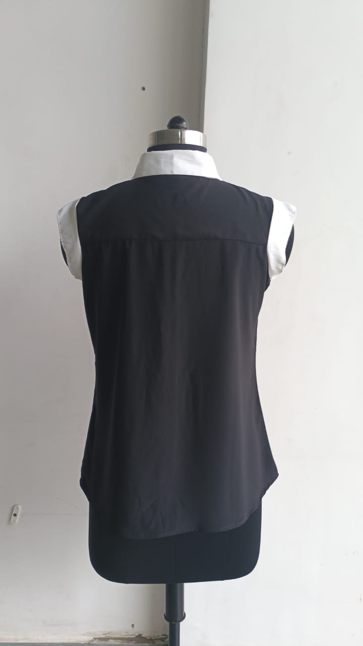 Classic Black & White Formal Shirt