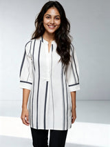 Powerpink Wx Striped Cotton Tunic