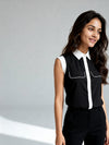 Classic Black & White Formal Shirt