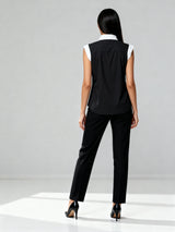 Classic Black & White Formal Shirt
