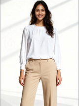 Powerpink Wx Formal Solid Women White Top