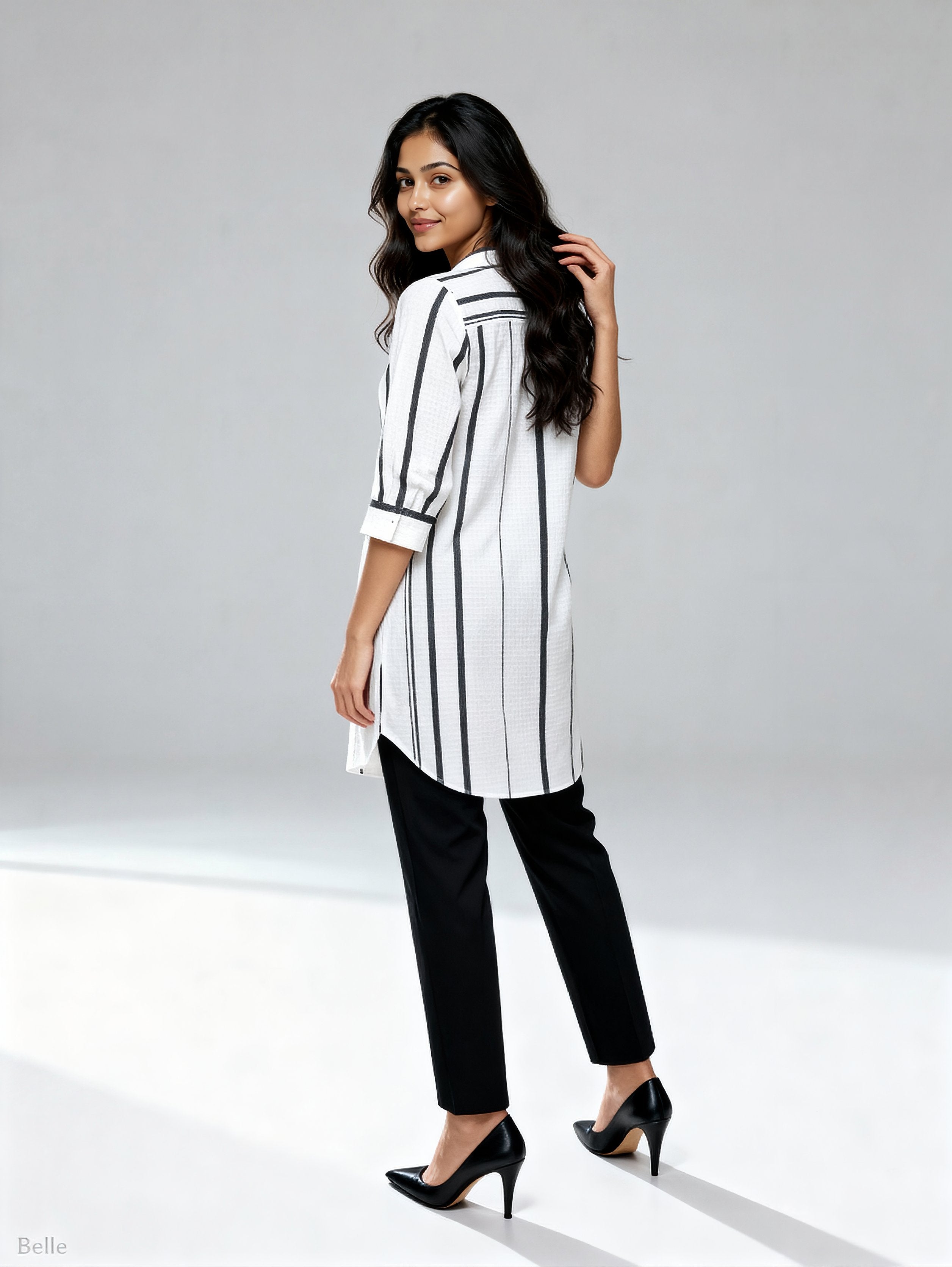 Powerpink Wx Striped Cotton Tunic
