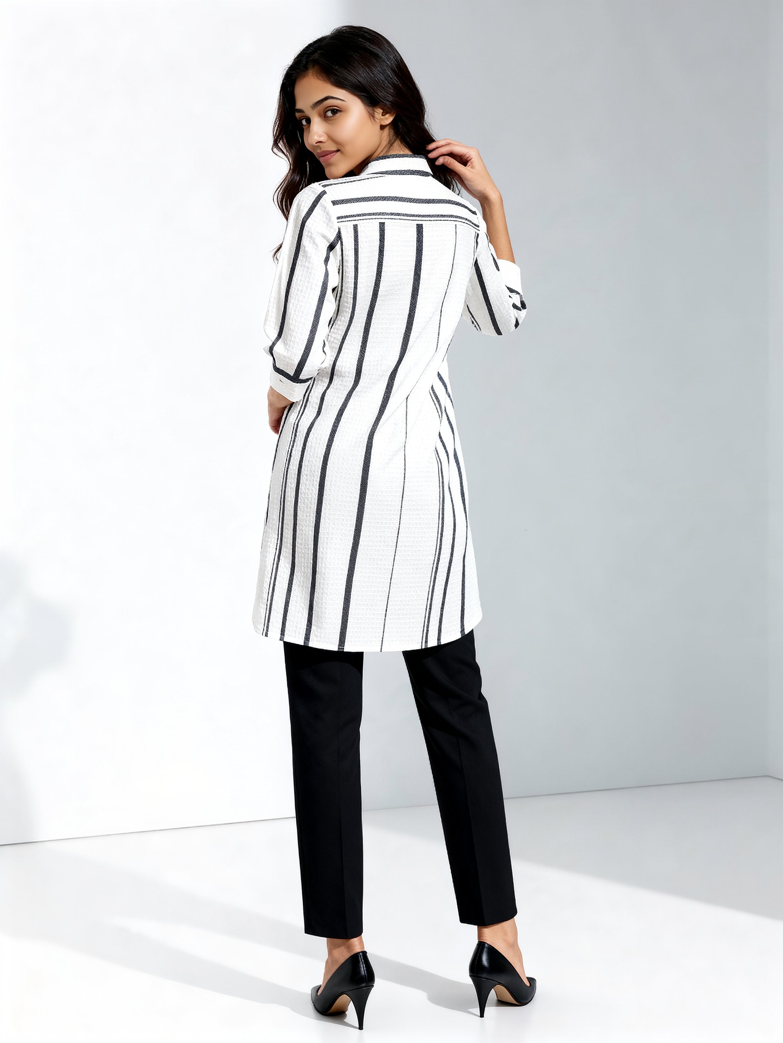 Powerpink Wx Striped Cotton Tunic
