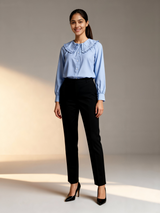 Powerpink Wx Frilled Collar Cotton Shirt